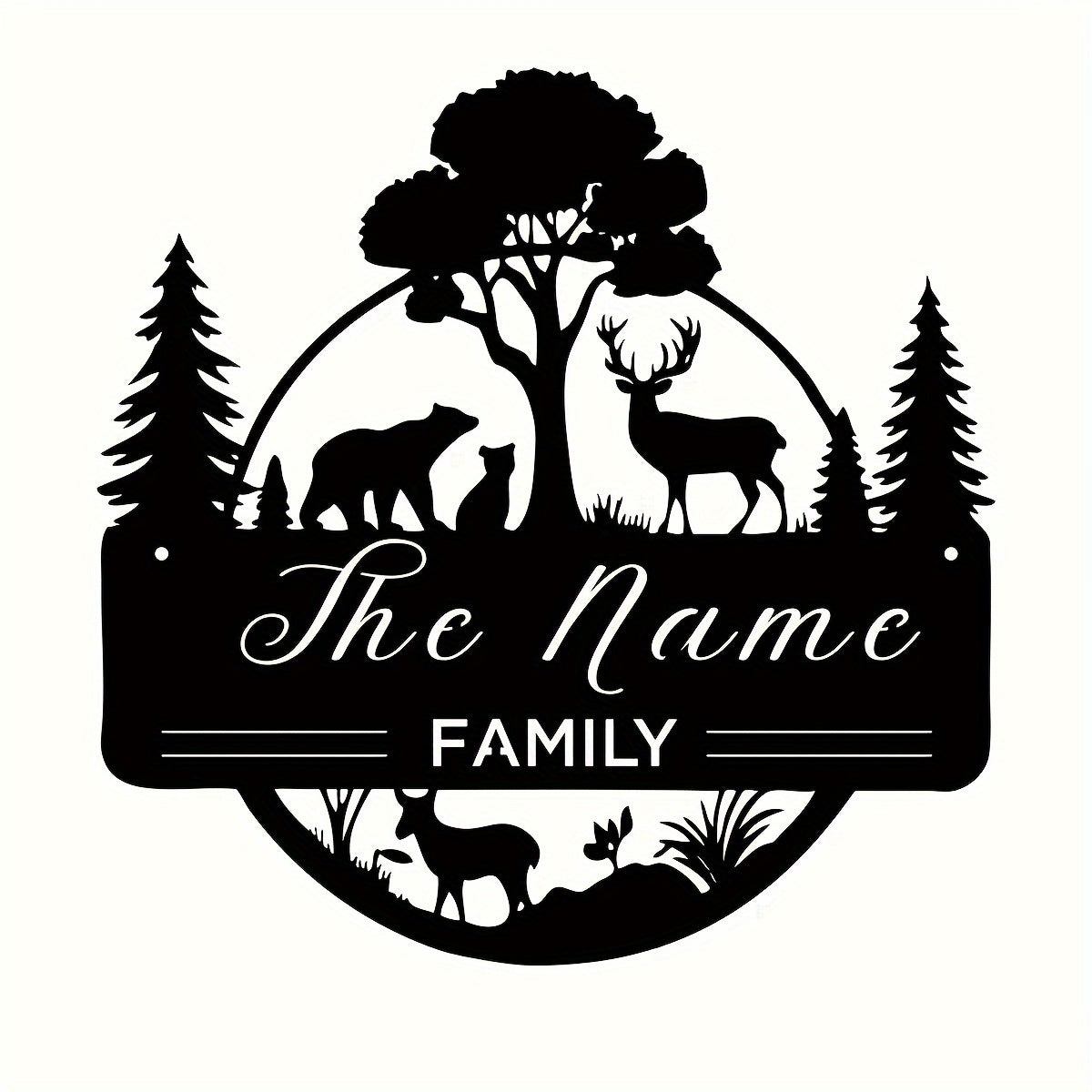 This Personalized Family Metal Sign features your Customized Surname - A Unique and Personalized Home Decoration and Welcome Sign. Ideal for Housewarming Gifts, it comes with Traceless Double-sided Adhesive for Easy Installation on the Wall without the