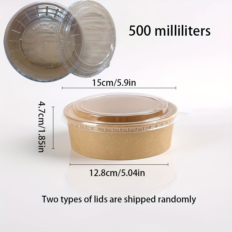 Get a 30-Pack of Rust Resistant Paper Bowls with Lids! These disposable food containers are perfect for soup, pasta, salad, and take-out. Use them for kitchen storage or bring them to your next picnic or party. These versatile paper food bowls are great