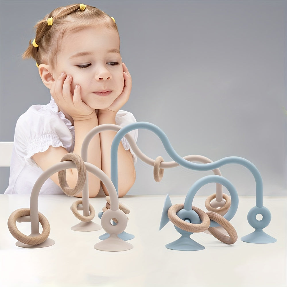 Early Education Puzzle Game, Silicone Desktop Toy for Focus and Engagement, Interactive Playthings, Bathtub Playthings, and Teething Tools.