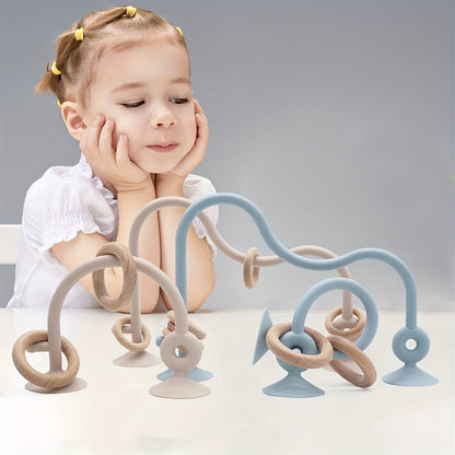 Games for Educating Infants, Silicone Attention-Grabbing Desk Toys, Interactive Toys, Fun Bath Toys for Kids.