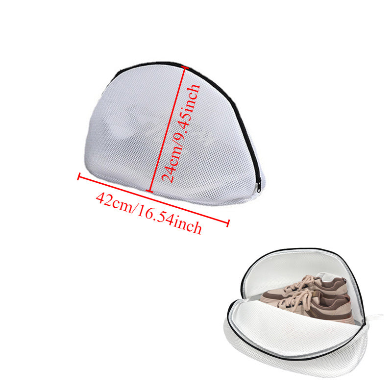 Durable Mesh Laundry Shoe Bag - Portable Shoe Organizer for Travel - Protects Shoes and Clothing - No Electricity Required