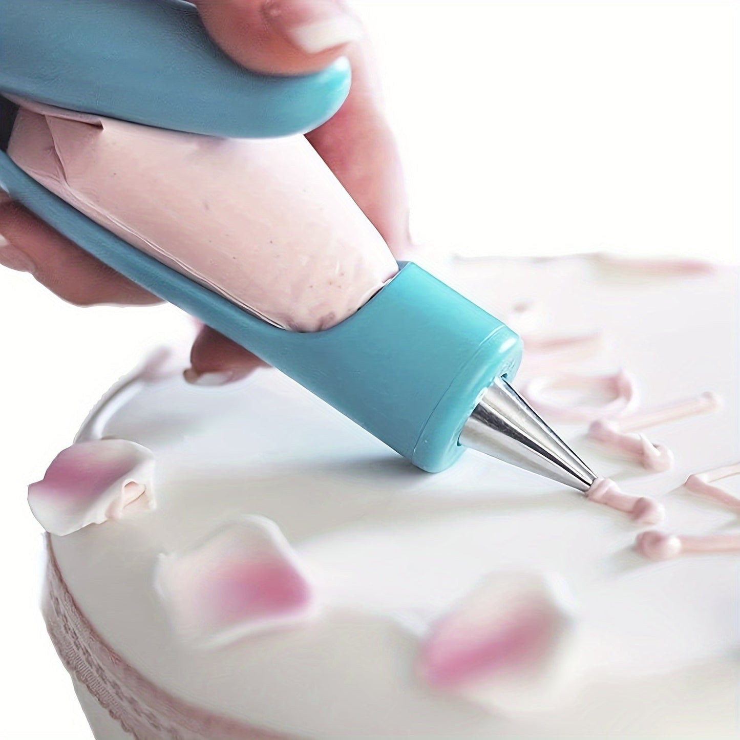 Cake Artistry Kit - Includes 17 pcs of Pro Piping Tips, Precision Pen, and Pastry Bags for DIY Cake Decorating