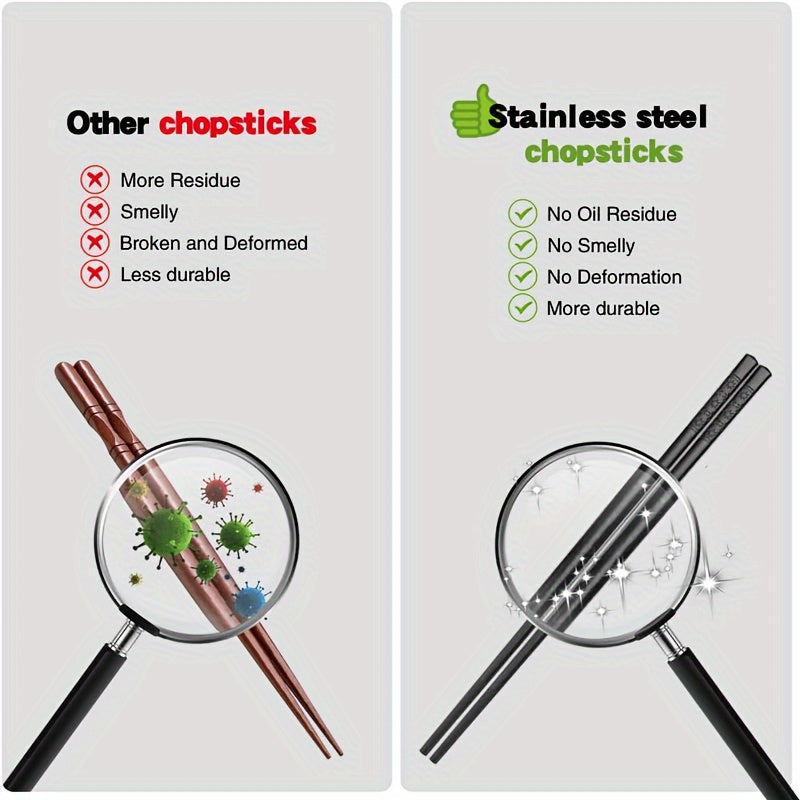 Chopsticks with Romantic Cherry Blossom Pattern, High Temperature Resistant, Non-slip, Ideal for Home and Restaurant Use.