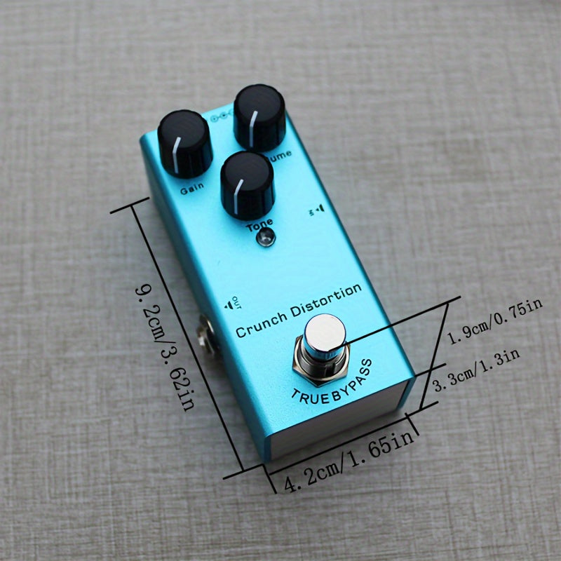 Professional single block guitar effects including distortion, overdrive, delay, tremolo, and chorus. Powered by a DC 9V adapter (not included).