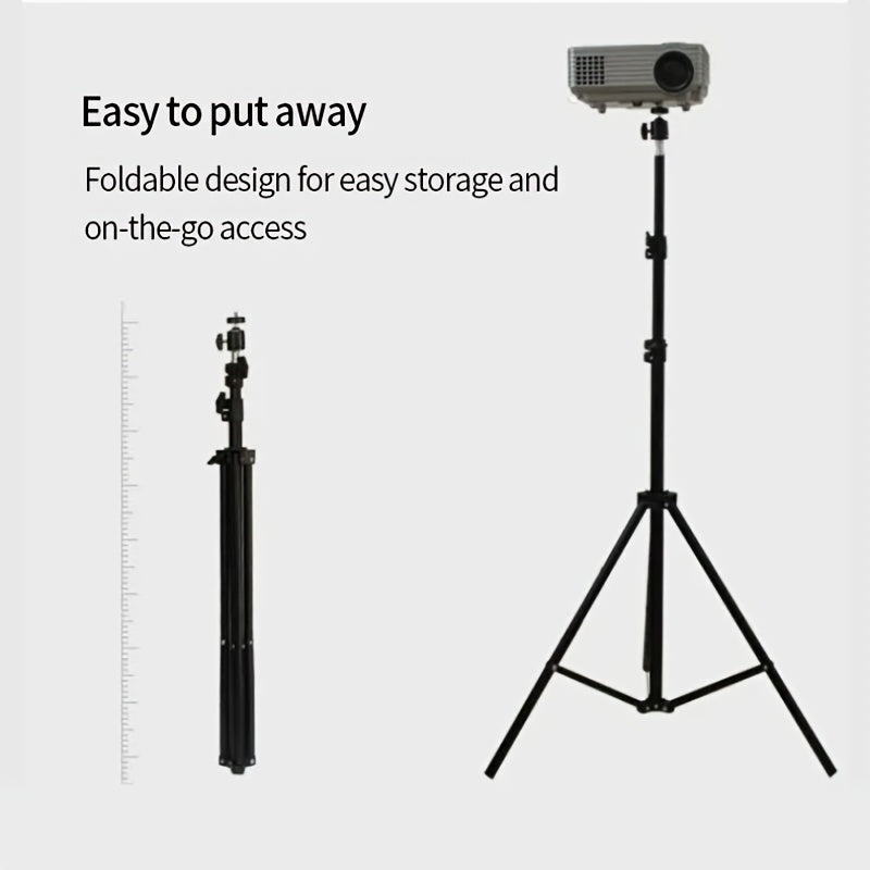 63-inch extendable tripod made of heavy duty carbon steel for supporting softbox, video flash, reflector, and lighting background in photo studio.