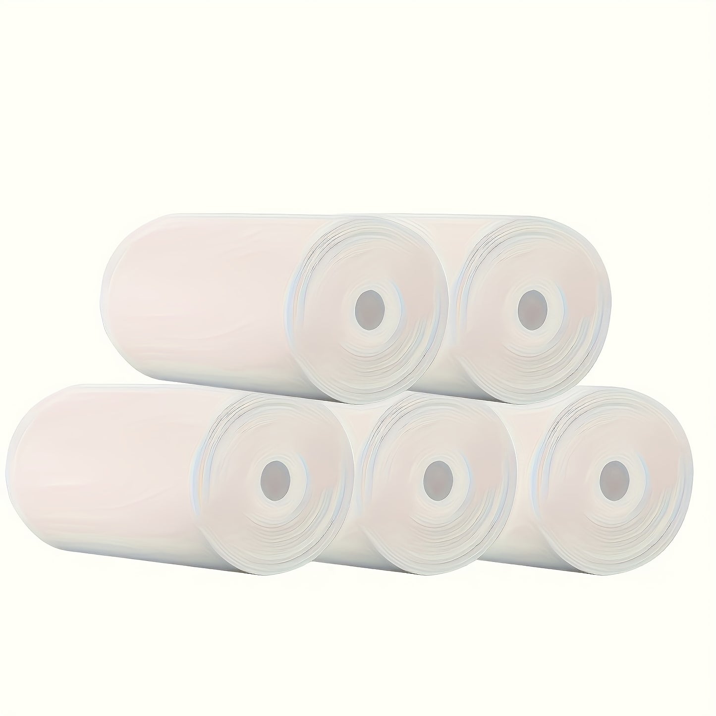 5 Mini Thermal Paper Rolls, 57x25mm, Inkless Printing for Portable Pocket Printers - Ideal for DIY Stickers & Documents