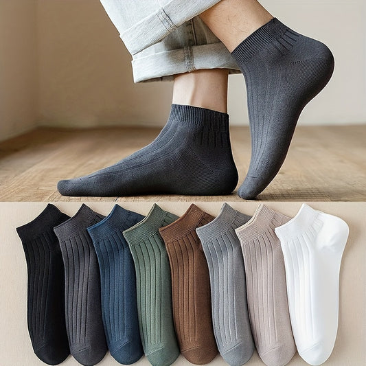 Durable, breathable ankle socks ideal for summer, made of moisture-wicking polyester spandex blend. Hand wash only.