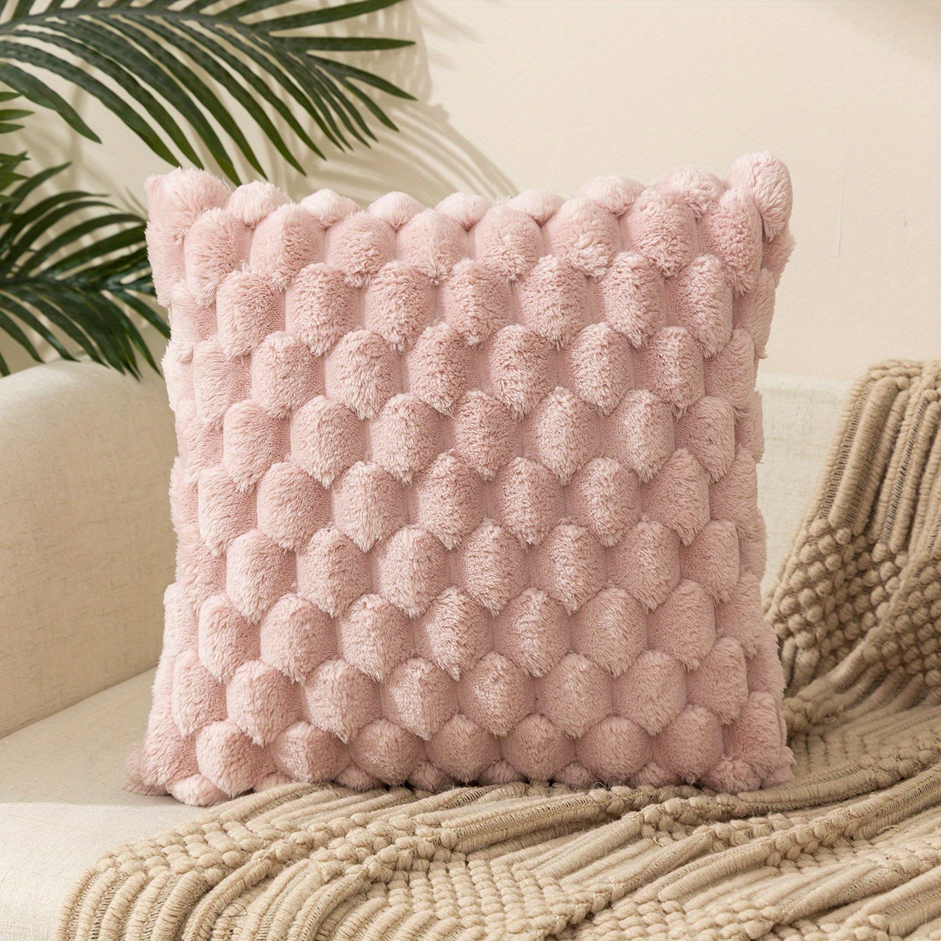 1pc Square Cushion Cover with zipper closure and single-sided print. Perfect for home, room, living, or bedroom decor (pillow core not included).