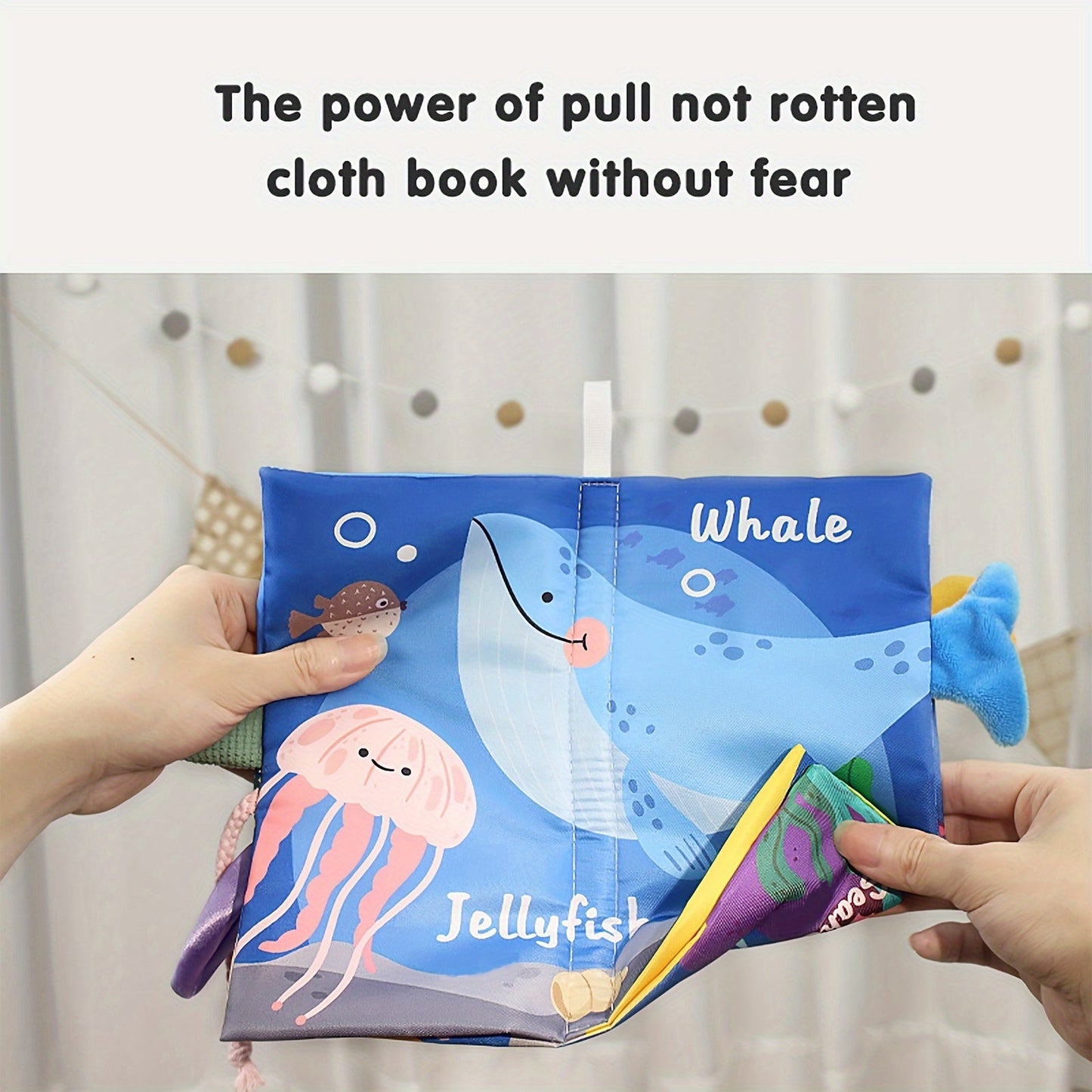 Engaging 3D Tail Cloth Book with Sound Paper BBi Device for Early Childhood Education, Perfect for Babies to Listen, Watch, Learn, and Engage in Cognitive Learning Activities.