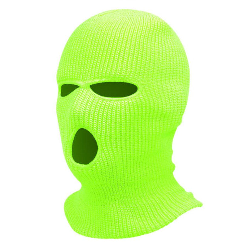 3-Hole Knitting Ski Mask for Cold Weather - Winter Head Cover to Keep You Warm and Protected While Riding