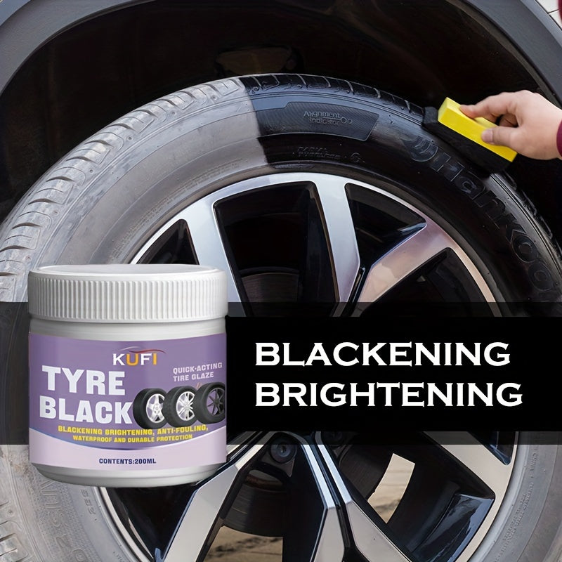 Premium car tire shine wax for durable protection, gloss enhancement, and long-lasting maintenance coating. Anti-aging tire protection.