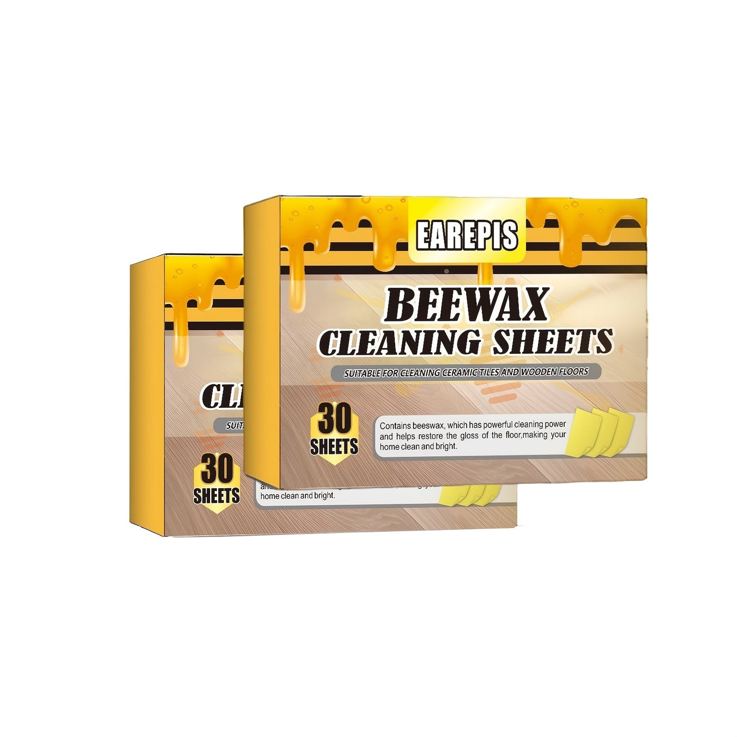 Premium wood wax cleaning tablets for polishing and brightening, with crack prevention maintenance for solid wood floor care.