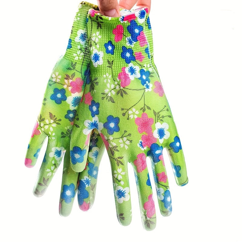 4/8/12pcs Women's Gardening Gloves with Advanced Grip, Durable and Breathable, Perfect for Gardening, Landscaping, and Protecting Nails and Fingers, Random Color