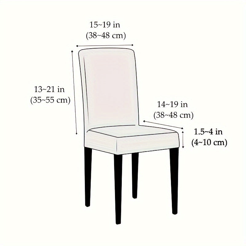 Mid-back chair covers in sets of 2 or 4 to protect and decorate dining room, office, kitchen chairs.