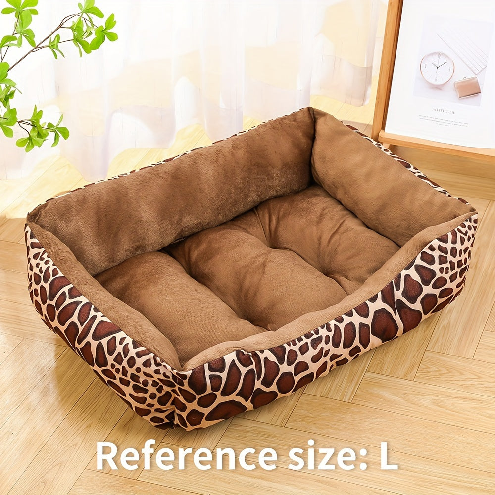 Cozy pet bed sofa for large and medium dogs, providing soft cushion for naps and restful sleep.