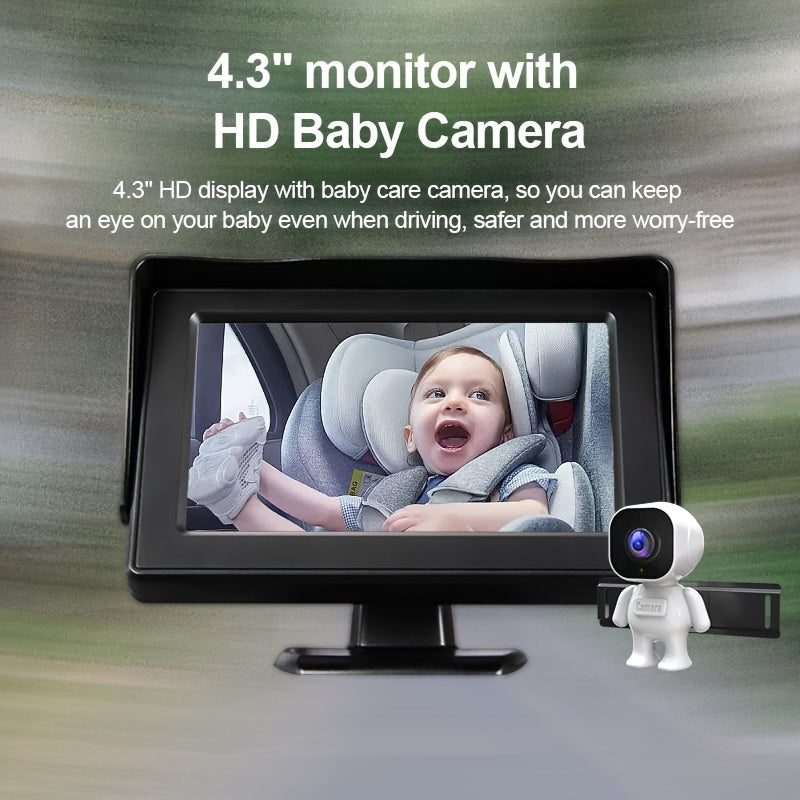 Camera mirror for cars, in-car safety monitor with camera for monitoring in the car