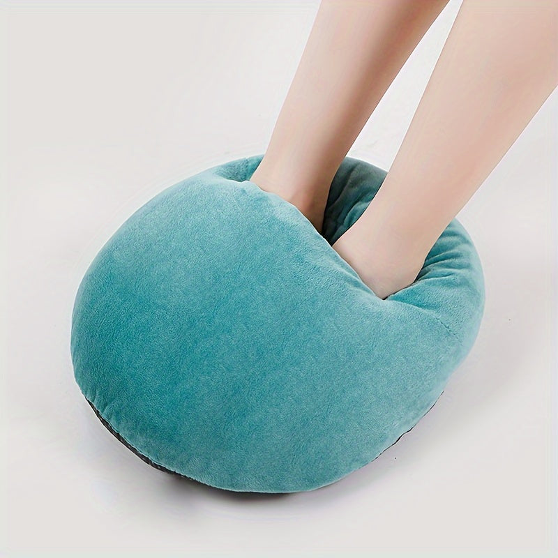 Plug-in USB foot warmer heater for the office that heats up shoes.