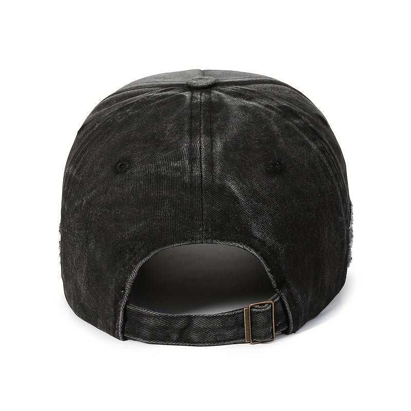 High Quality Men's Baseball Cap with Washed Embroidery