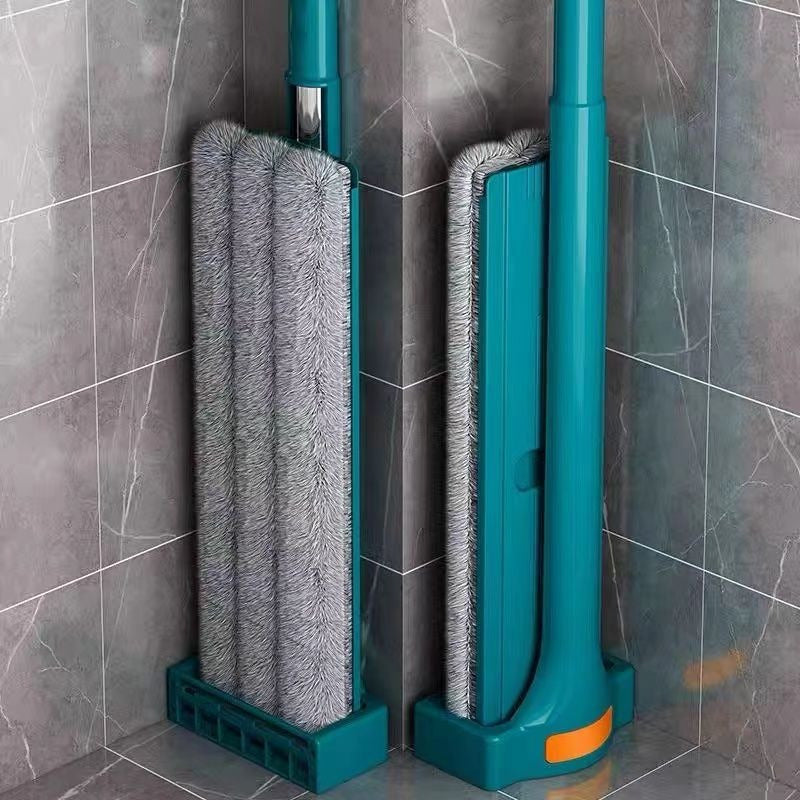 Get double the cleaning power with our 1pc Dual-Mode Hands-Free Flat Mop! This innovative mop is perfect for both wet and dry cleaning, featuring an efficient absorbent design. Ideal for use in the living room, bedroom, and even the toilet, this modern