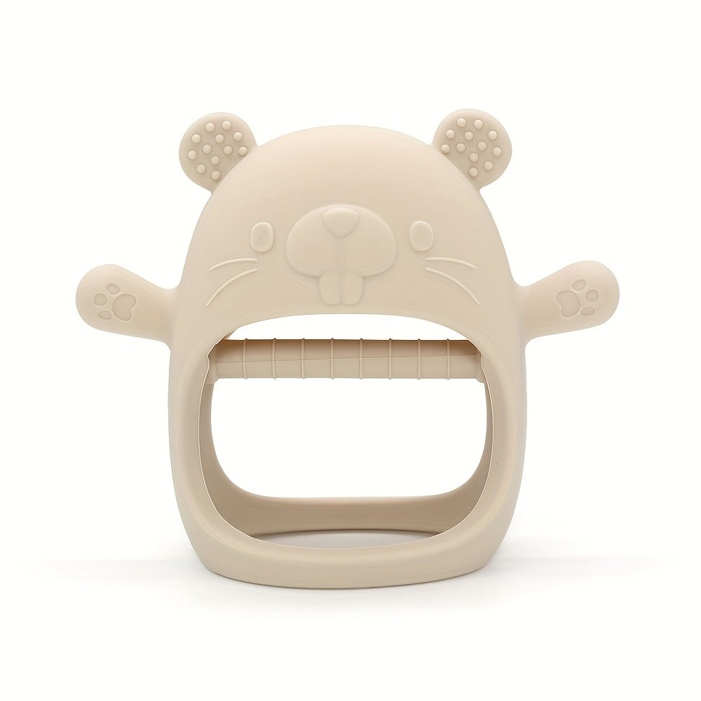 Baby Silicone Teether Groundhog Shape - Perfect for Thanksgiving or Christmas Gift