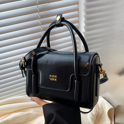 Niche Design Retro Small Square Bag, Casual and Versatile Handbag with Foreign-Style Shoulder Strap, Elegant and Fashionable for Work, Commuting, Shopping, and Dating.