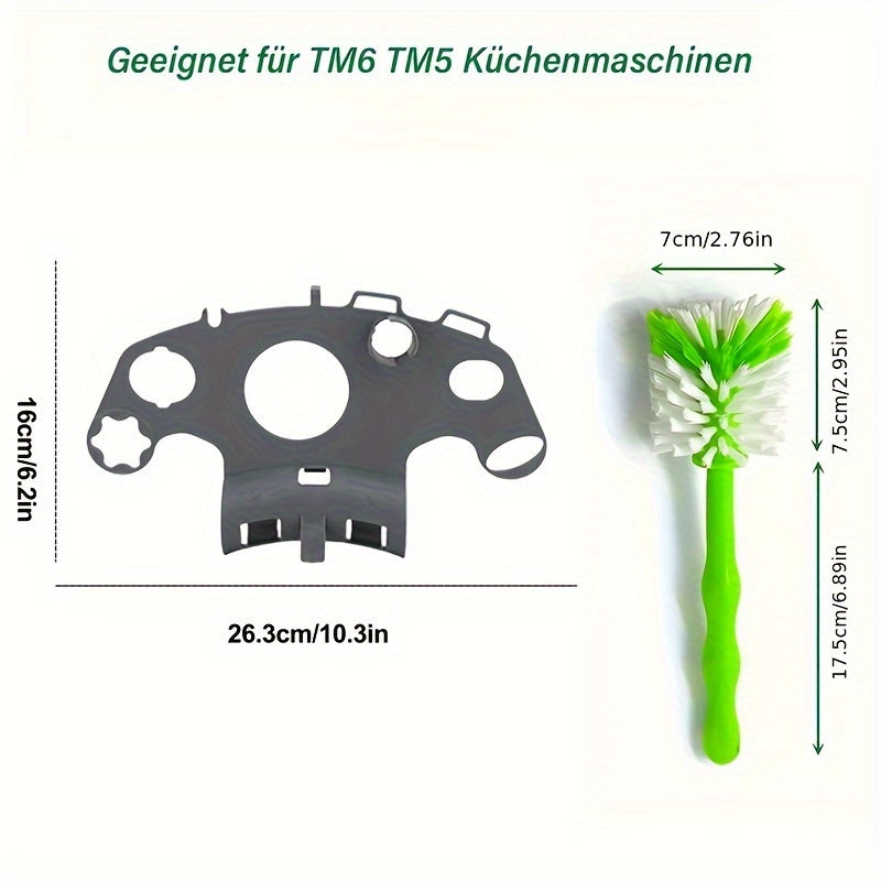 Organize your Thermomix TM5 TM6 accessories with this holder - Keep your lids, spatulas, cleaning brushes, and more neatly stored and easily accessible with this non-food contact storage rack.