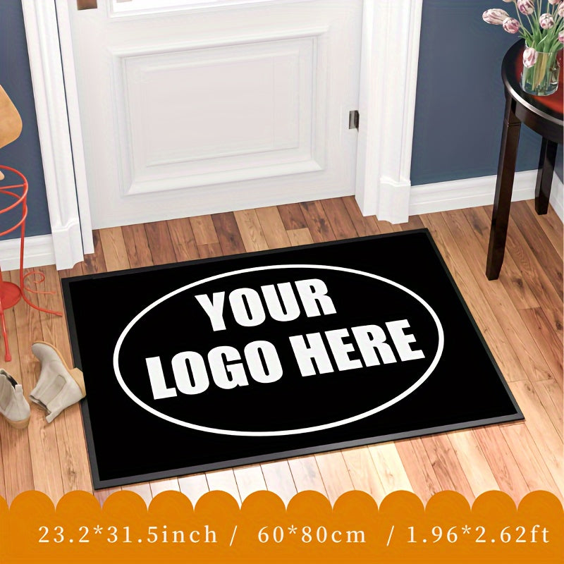 Personalized BetterlifePavilion Doormat - 1kg/m² Thick Crystal Velvet with Non-Slip Silicone Base, Customizable with Your Own Photo, Logo, or Text - Perfect for Entryway, Bedroom, or Living Room Decor - Easy to Hand Wash