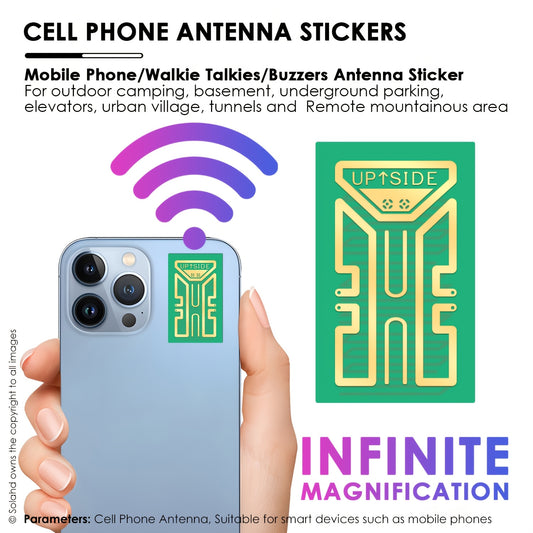 Compact, lightweight antenna stickers for portable devices enabling network connections in isolated areas, ideal for outdoor enthusiasts. Can be used with computers and wireless gadgets.