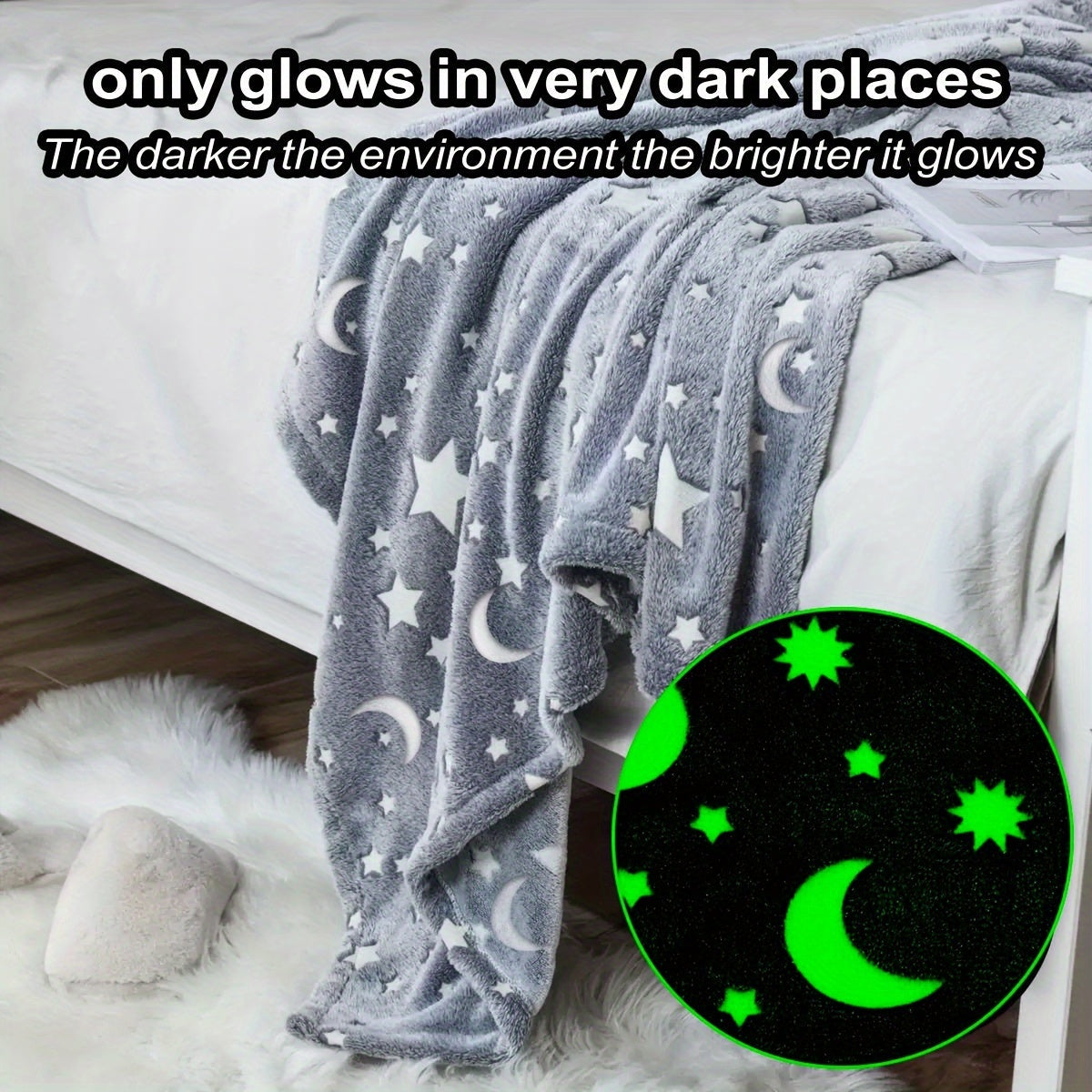 Get the Glow in the Dark Flannel Fleece Blanket with Christmas Tree Print - a Popular Choice for All-Season Home Decor! Machine Washable and Cozy, this Blanket is a Must-Have for Your Home.