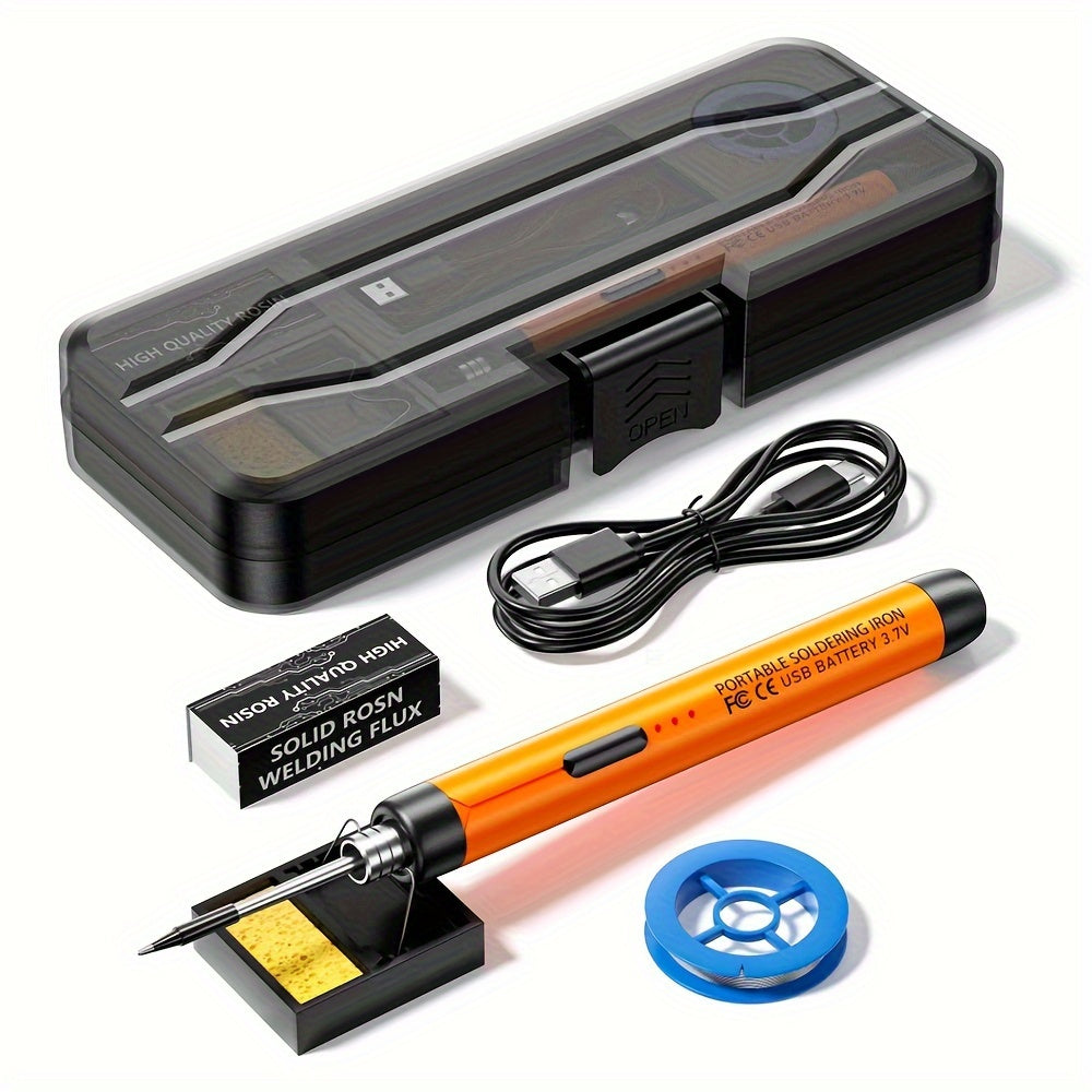 USB Wireless Electric Soldering Iron, 5V, 8W, Mini DIY Handheld Tool for Convenient Low Voltage Charging and Welding.