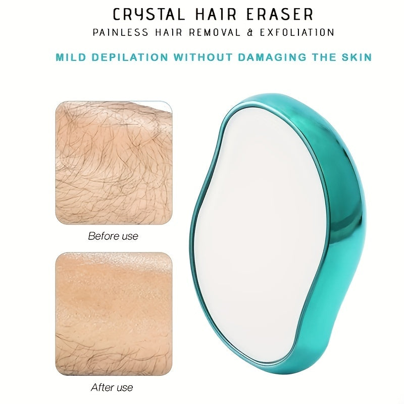 Magic Crystal Hair Eraser, painless exfoliating hair removal tool for men and women, perfect for legs and arms.