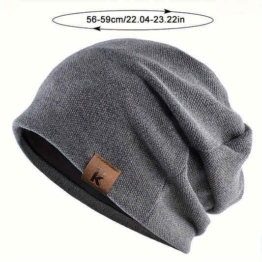 Windproof and warm beanie hat suitable for outdoor casual sports, suitable for both men and women.