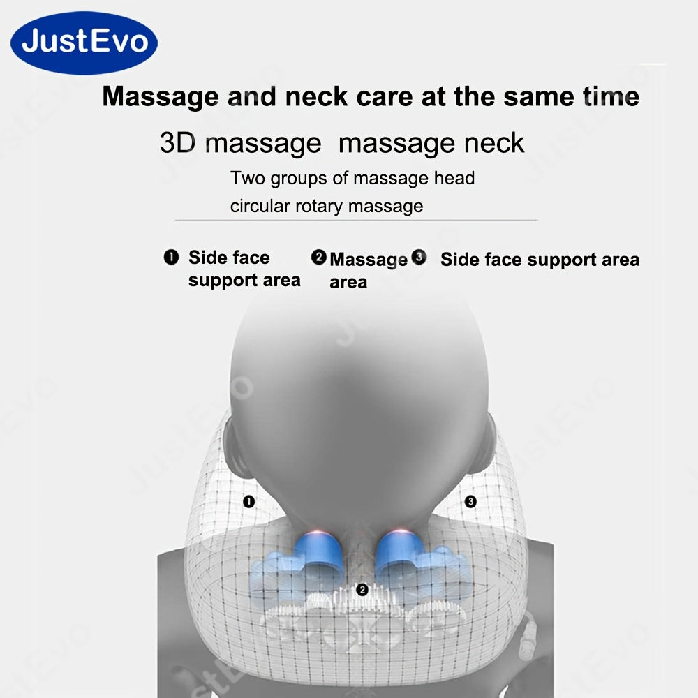 JustEvo Electric U-Shaped Massager for comfortable and convenient neck and cervical massage.