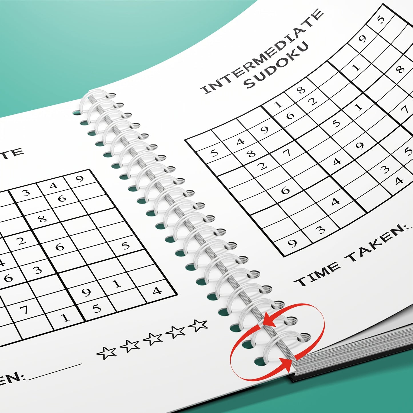 "Yoshga bog'liq bo'lmagan Sudoku Kitobi: Takomillashtirilgan Tanqidiy Fikr va Diqqat uchun Qiziqarli va Qiyin Jumboqlar"