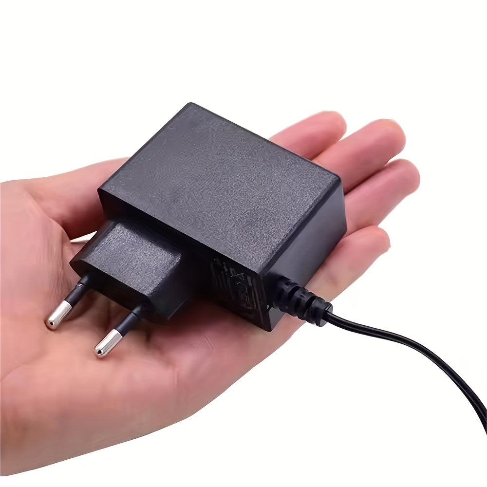 12V power adapter with various amp options, also compatible with 5V and 9V devices. Suitable for LED light strips, security cameras, routers, and speakers.