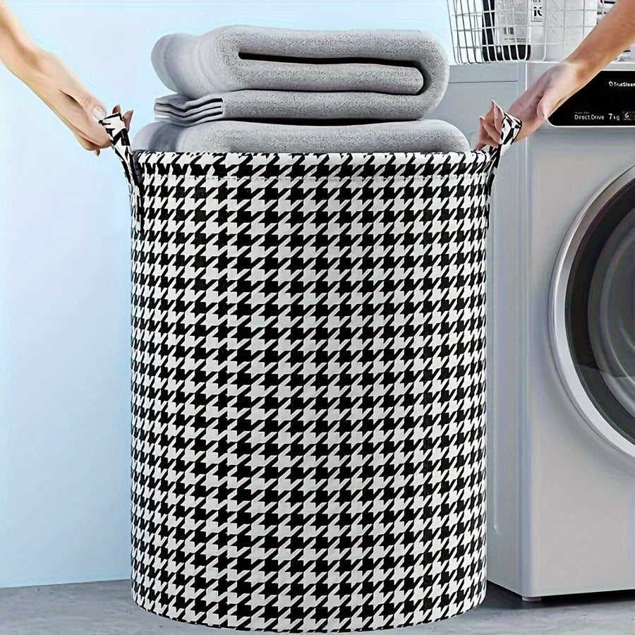 Durable Fabric Extra-Large Foldable Laundry Hamper with Handles - 96L Capacity - Versatile Storage Basket for Toys, Sundries, and More - Perfect for Bathroom, Living Room, and Beyond