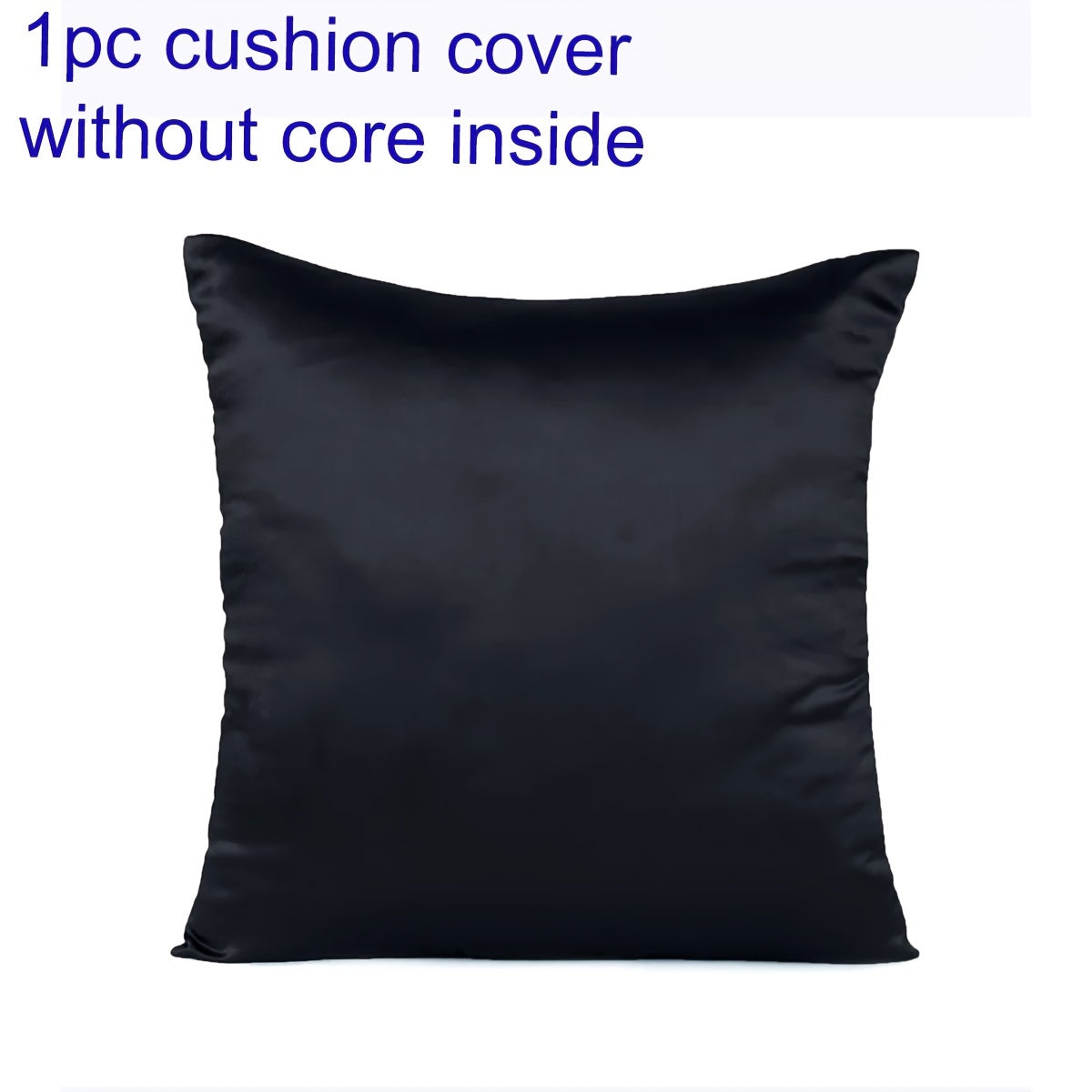 This satin cushion cover features a soft and silky texture, with a convenient zipper opening for easy removal. Perfect for adding a touch of elegance to your home, office, or living room decor. Pillow core not included.