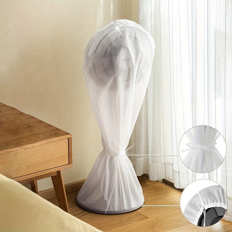 Durable polyester dust cover for electric fans, designed for vertical floor standing models, includes all-inclusive protection for 1 PC fan