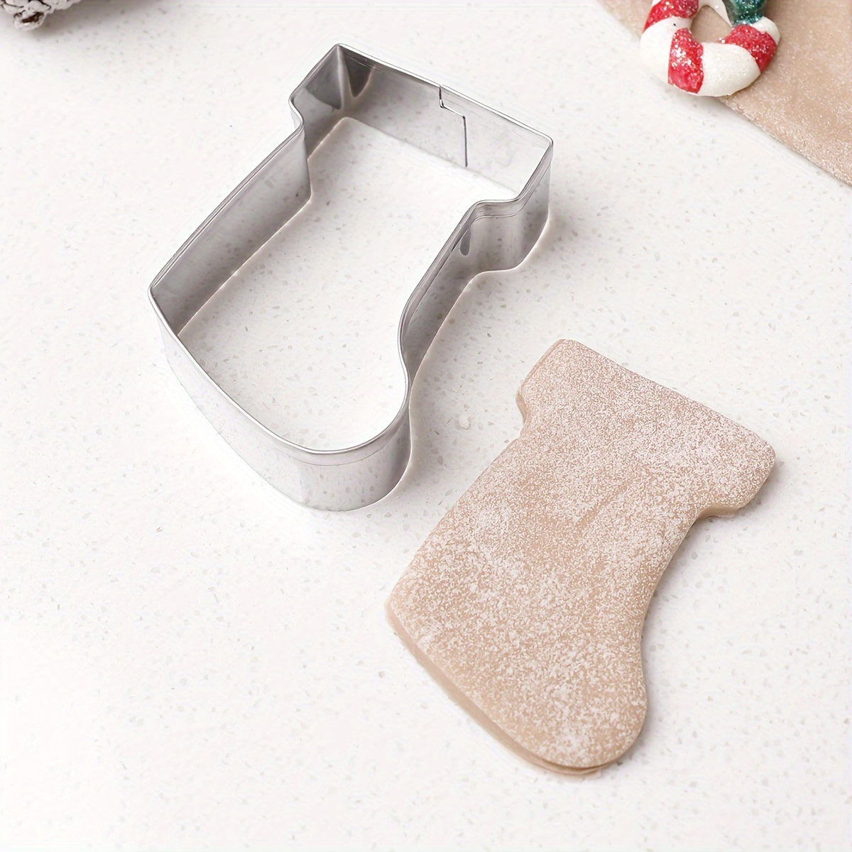 Get into the holiday spirit with our 12-piece Christmas cookie cutter set! Made of durable stainless steel, these festive molds include Christmas-themed shapes perfect for baking holiday cookies, gingerbread, and candy. Add some cheer to your kitchen