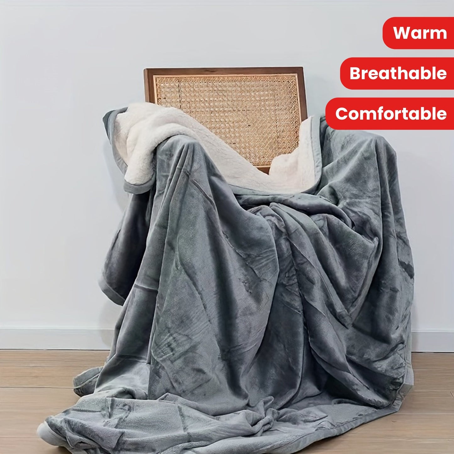 Waterproof Flannel Blanket - This cozy 1-piece flannel blanket is made of soft and breathable material that is warm and comfortable. Measuring 130cm by 150cm, it is perfect for using as a small throw or nap blanket. Its waterproof function makes it ideal