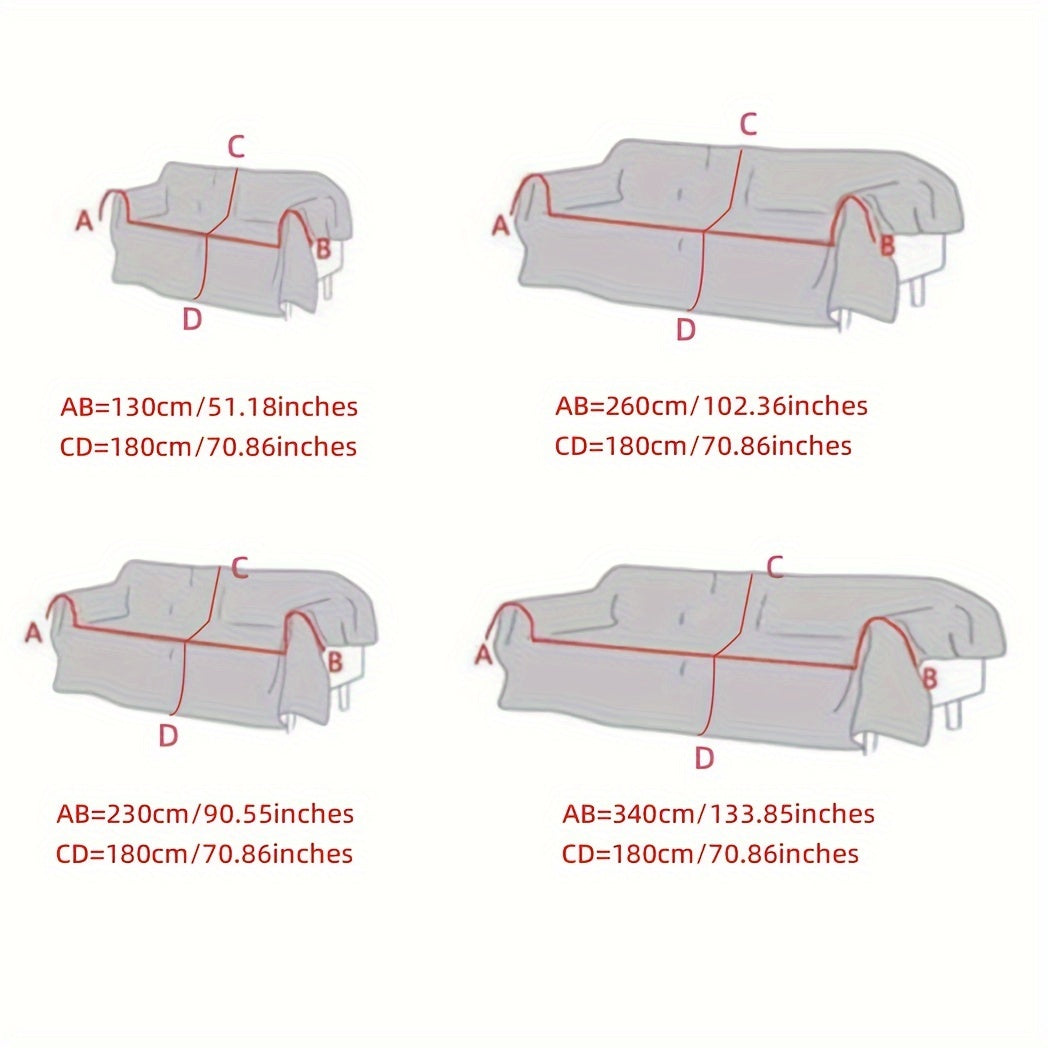 Barcha mavsumlar uchun anti-slip divan so'rovi, uy hayvonlari siydigidan va iflosliklardan himoya qiladi, uy bezatish uchun mukammal.