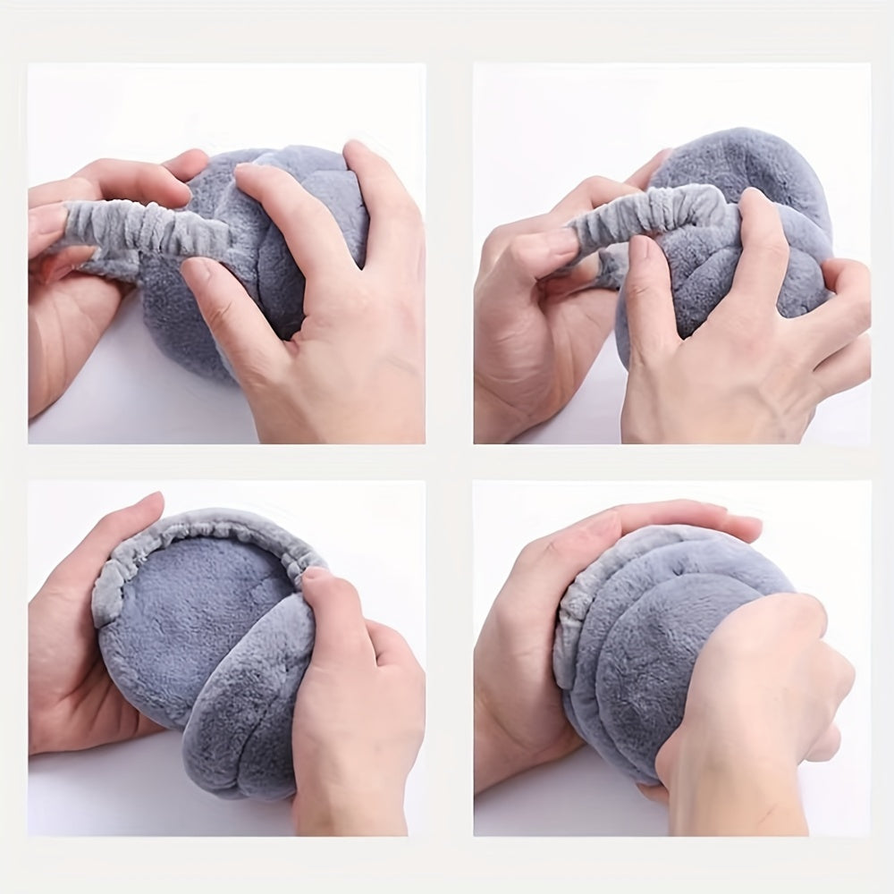 [Top Pick] Stay Warm this Winter with Cozy Plush Ear Warmers, Ideal for Cold Weather Outdoor Activities, Made with Stretchable Polyester Fabric, Hand Wash recommended, Features Ear Flaps for Extra Protection