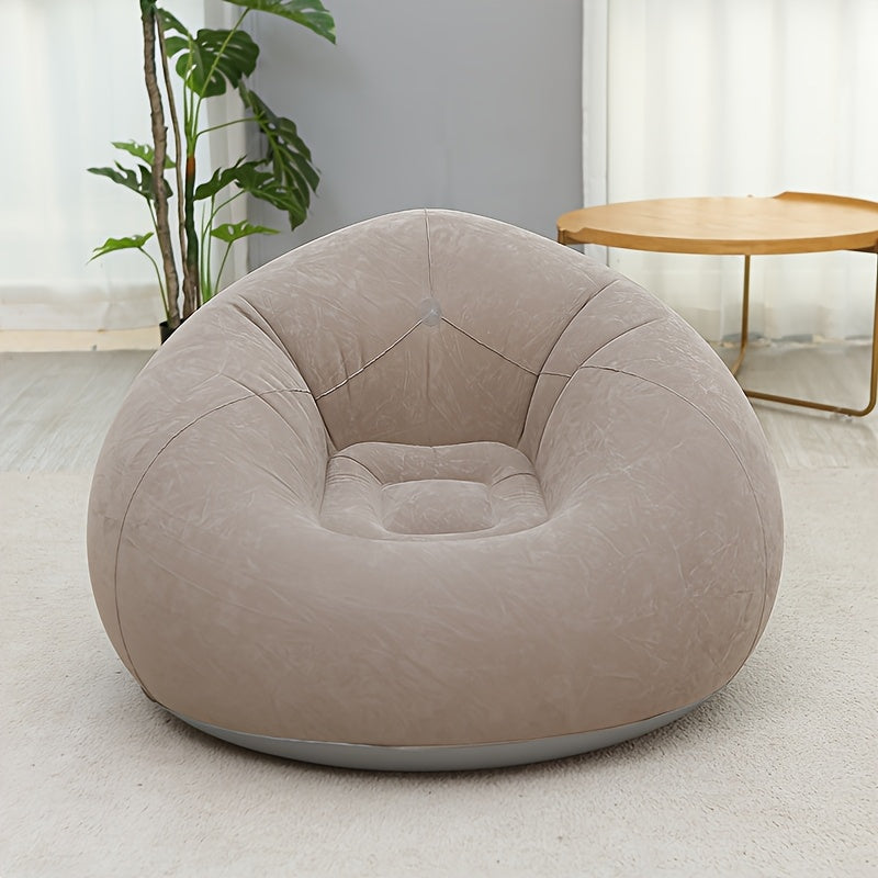 Large PVC inflatable sofa chair, for indoor or outdoor use.