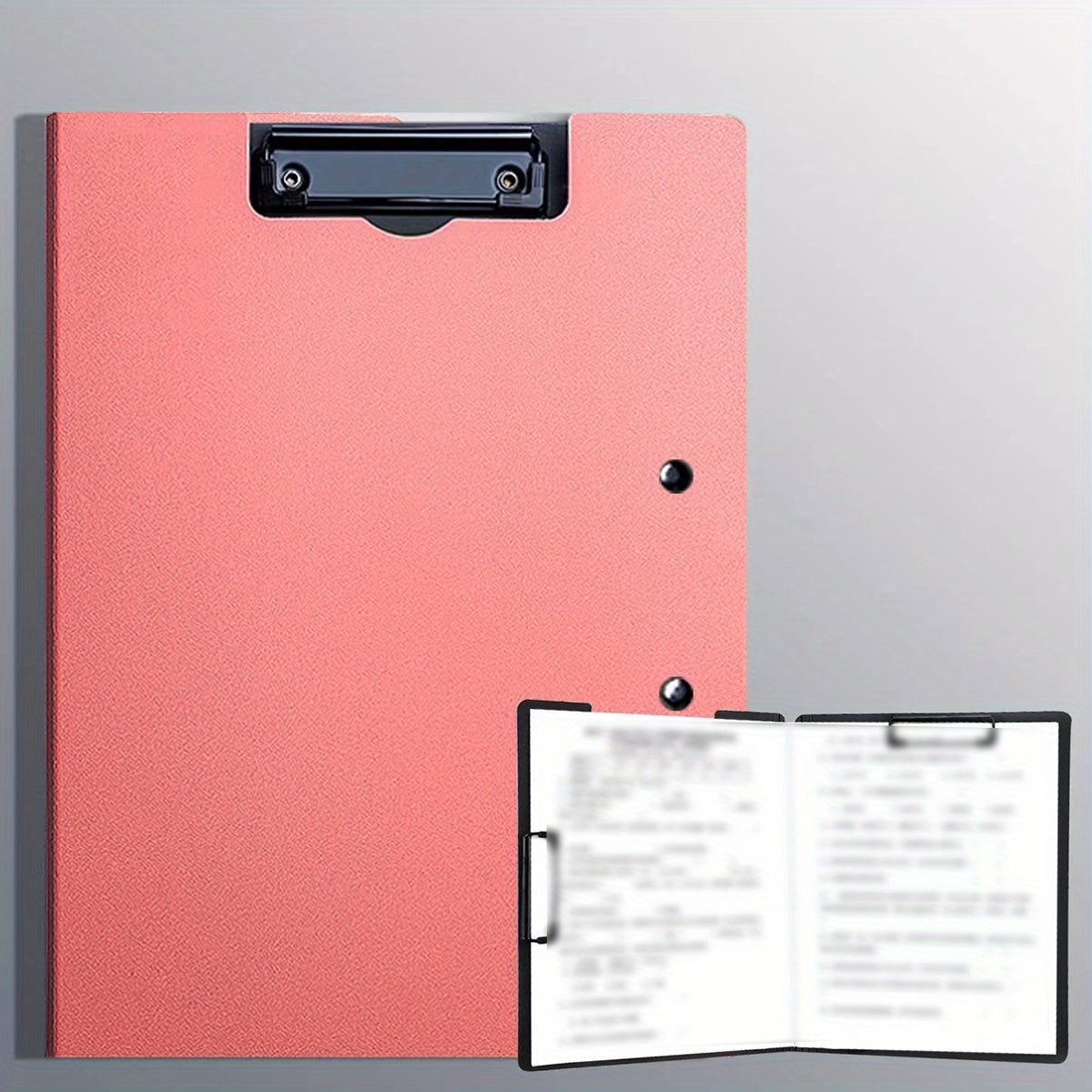 A4 folder with double clip design in multiple plywood color options