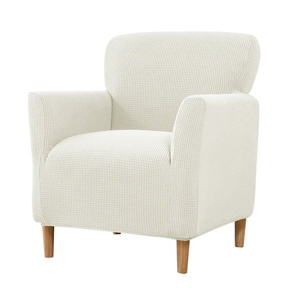 1pc Fleece Armchair Cover, removable, washable, stretch tub arm chair slipcover for study bar counter living room.