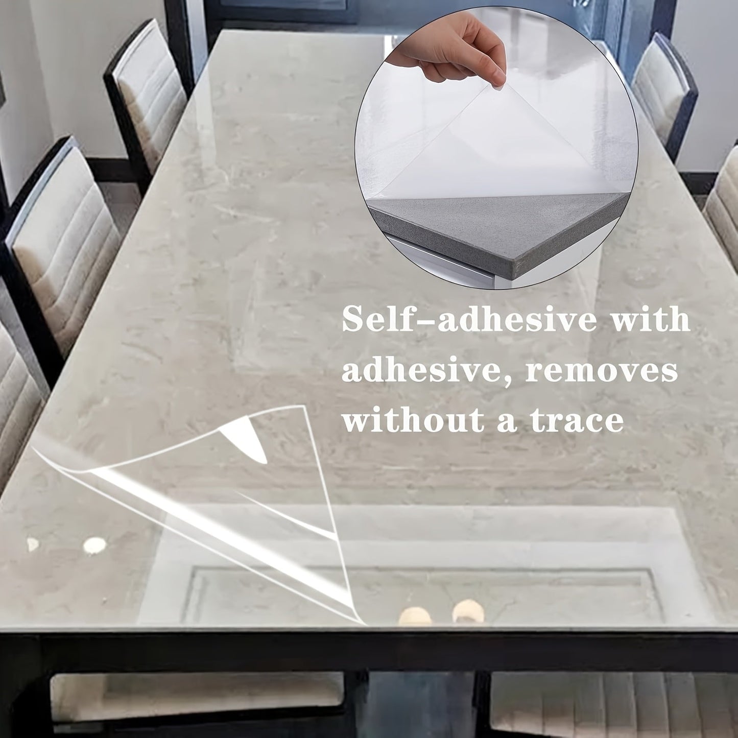 High Definition Self-Adhesive Protective Film for Wood Furniture, Ideal for Dining Tables, Marble Countertops, Desks, Kitchen Surfaces, Cabinet Doors, and Refrigerator Doors - Made of PVC Material, Easy to Peel Off, and Provides Protection