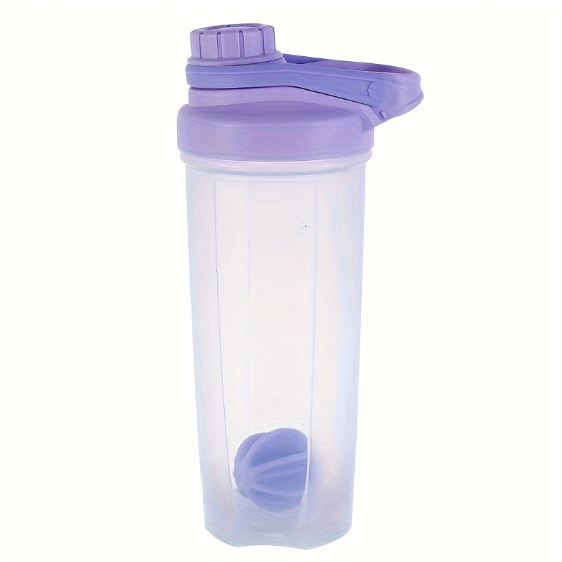 Leak proof protein shaker bottle, 700ml/24oz capacity, BPA free, portable, easy to clean, ideal for gym, fitness, and sports.