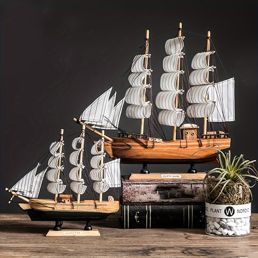 Nautical sailing ship decor for various spaces.