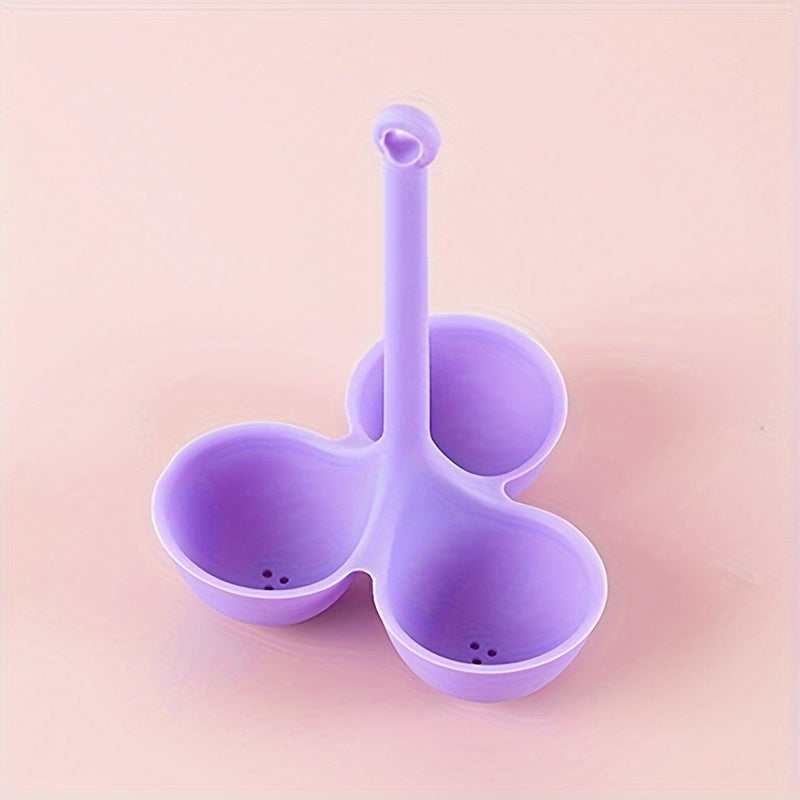 Silicone Egg Poacher with Non-Stick Coating - Heat Resistant and Anti-Scald Kitchen Tool for Flawlessly Cooked Eggs