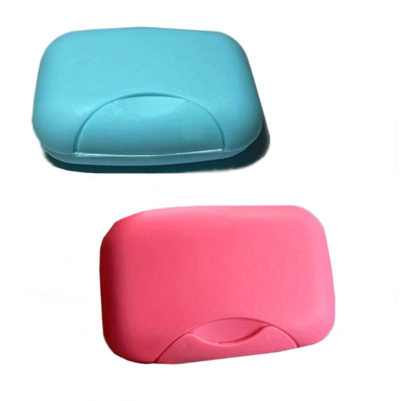 Get 2 Portable Travel Soap Dishes - Sturdy, Water-resistant Case with Locking Mechanism to Keep Soaps Safe and Dry while Traveling